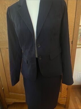 The Limited Dark Navy Women's Tailored Blazer and matching skirt